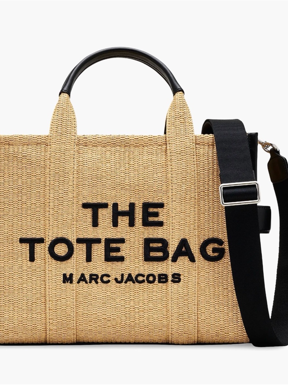 Marc Jacobs The Tote Bag in Natural with Black Trim
